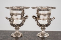 Antique Silver Plate Wine Cooler Champagne Ice Bucket