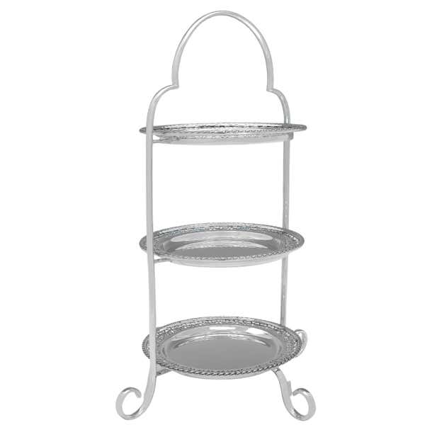 Antique Silver Plated 3 Tier Cake Stand for Afternoon Tea, circa 1910 ...