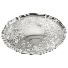Antique Silver Plated Art Nouveau Dressing Table Tray 19th Century