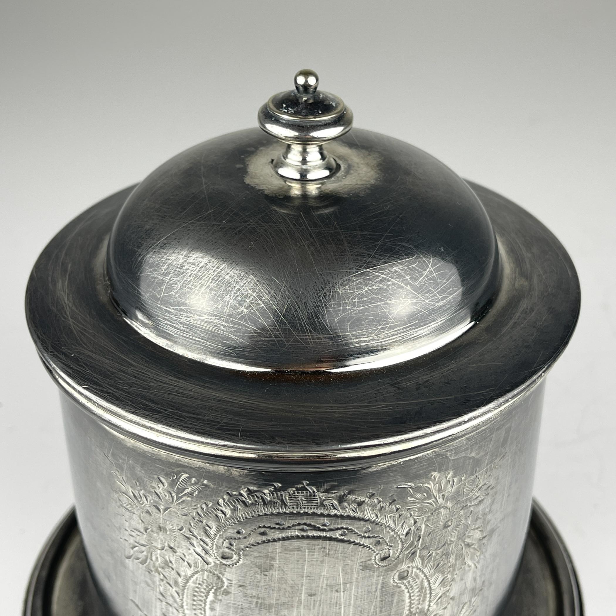 Antiguo galletero plateado de James Deakin & Sons, Sheffield, Inglaterra1890 en venta 6