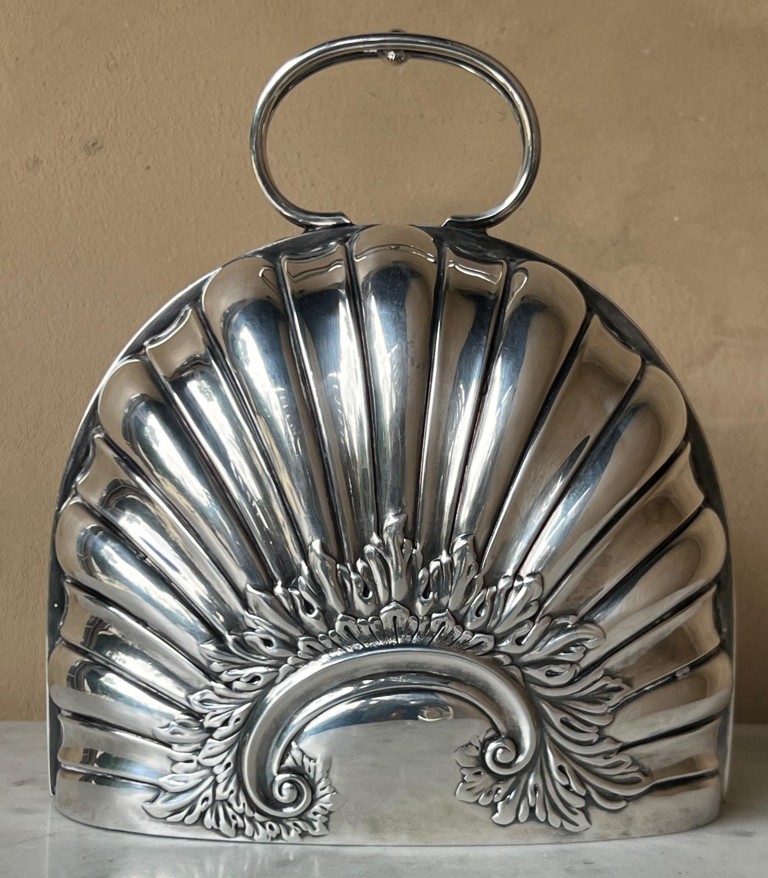19th Century Antique Silver Plated Biscuit or Food Cover For Sale