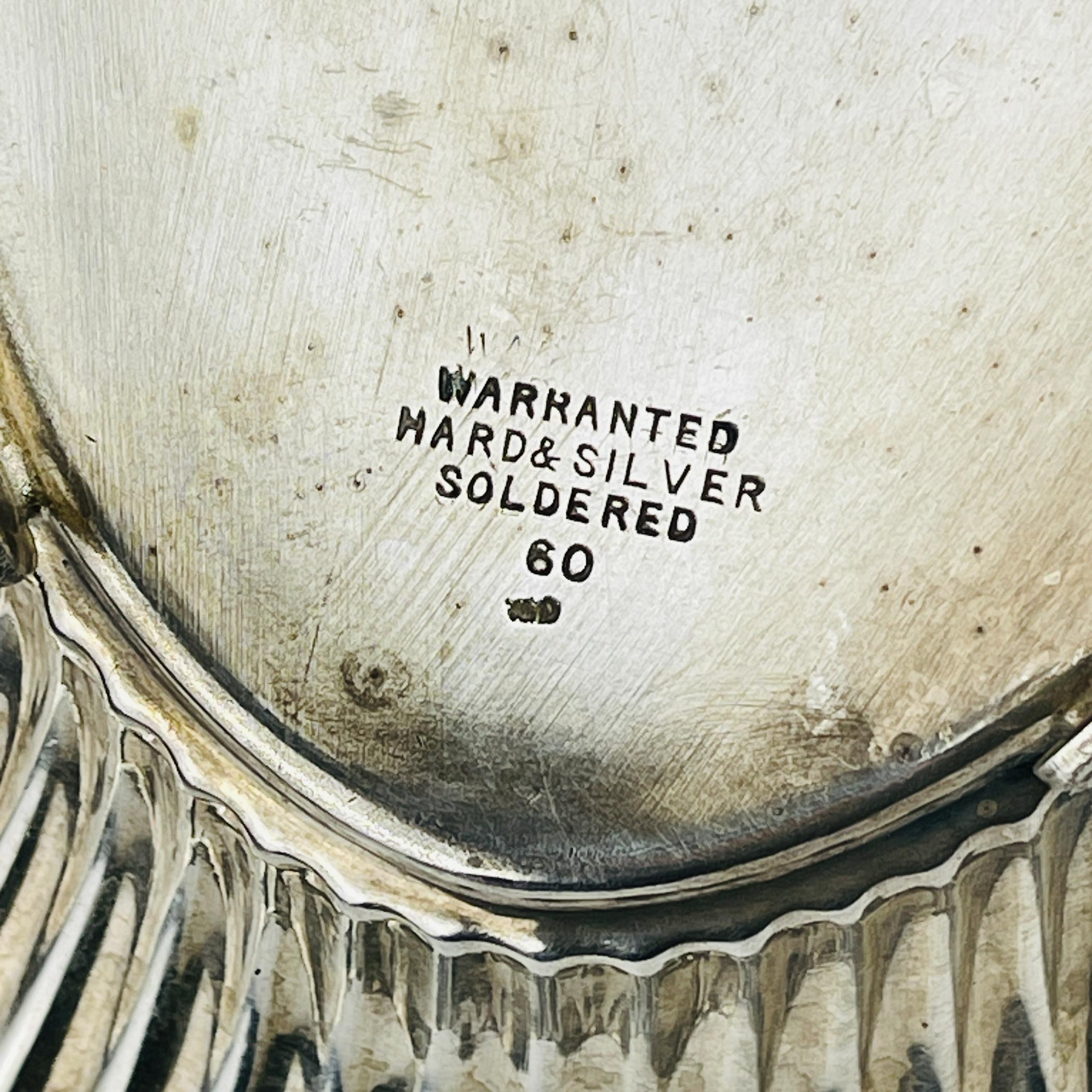 Antique  Silver Plated Bread Basket /Fruit Dish By Walker & Hall, England, 1890s 2