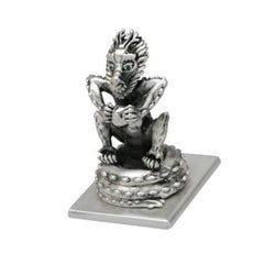 Antique Silver-Plated Bronze "The Year Of The Dragon" by John Landrum Bryant