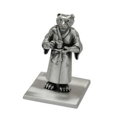 Antique Silver Plated Bronze "The Year Of The Tiger" by John Landrum Bryant