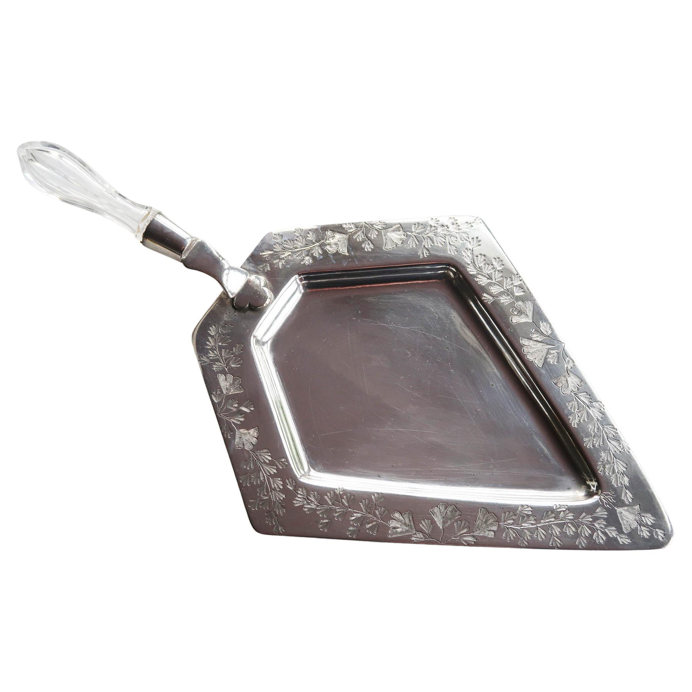 Servidor de tartas chapado en plata antigua. Inglés C.1910