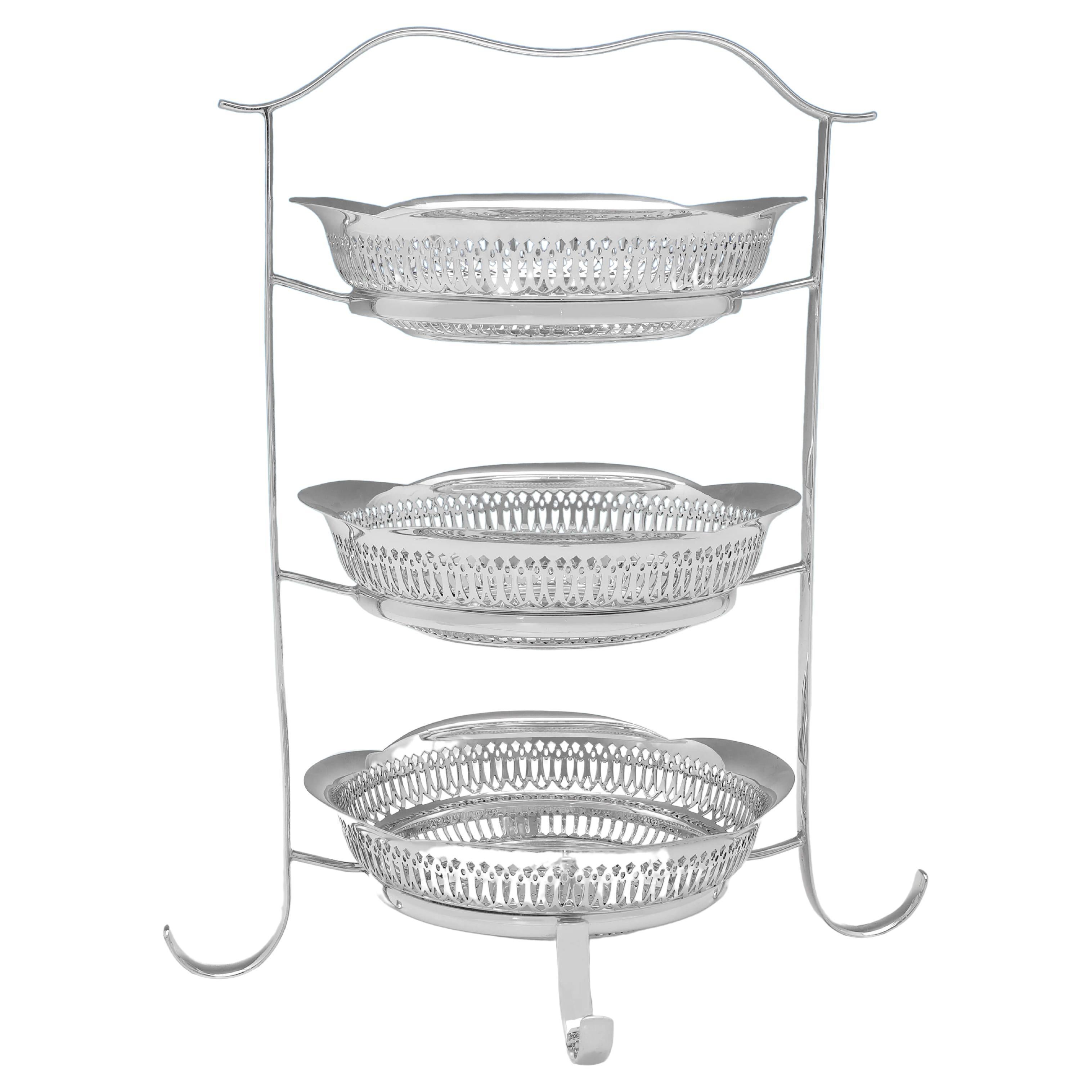 Antique Silver Plated Cake Stand, Afternoon Tea, circa 1910