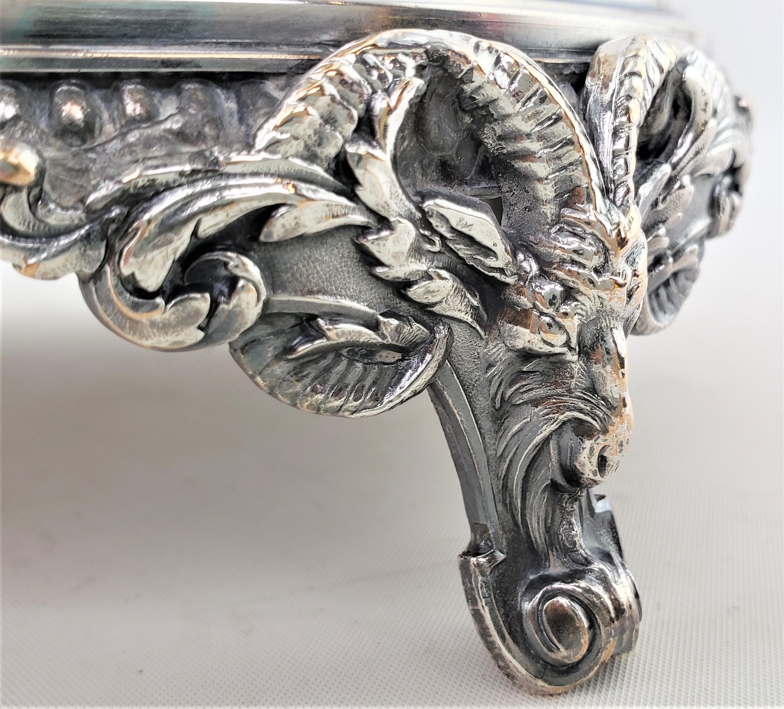 Antique Silver Plated Centerpiece in the Neoclassical Revival Style For Sale 12
