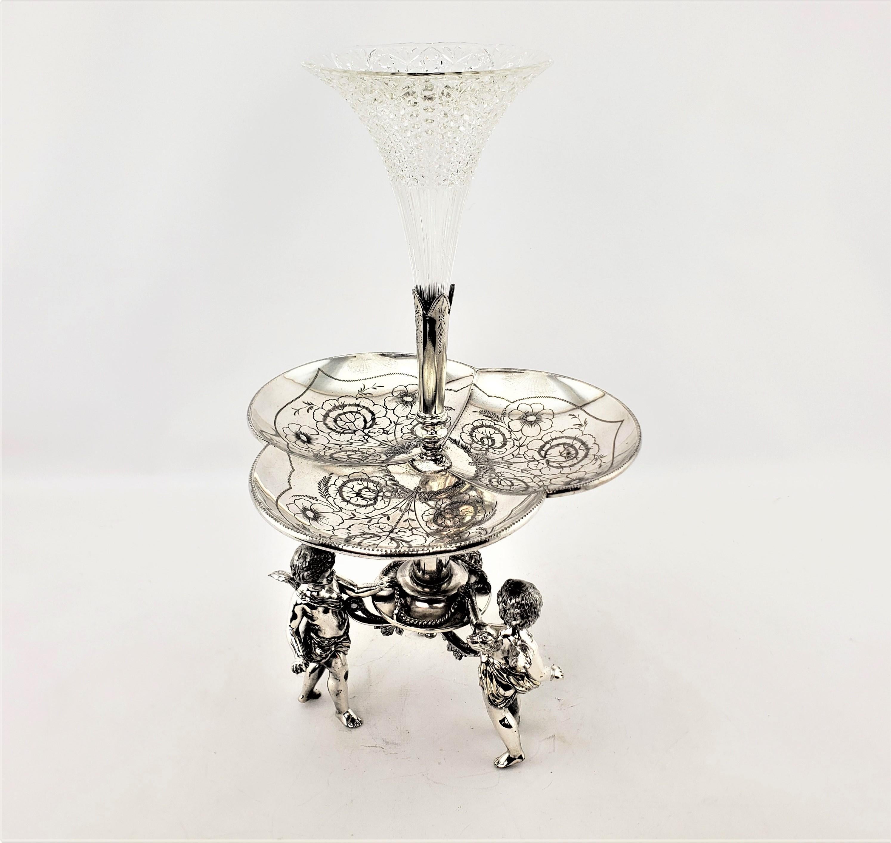 silver plate epergne