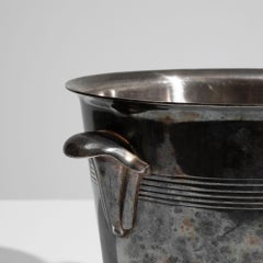 Antique Silver Plated Champagne Bucket, French 20th Century Serveware