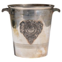 Antique Silver-Plated Champagne Bucket, French 20th Century Serveware