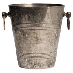 Antique Silver-Plated Champagne Bucket, French 20th Century Serveware