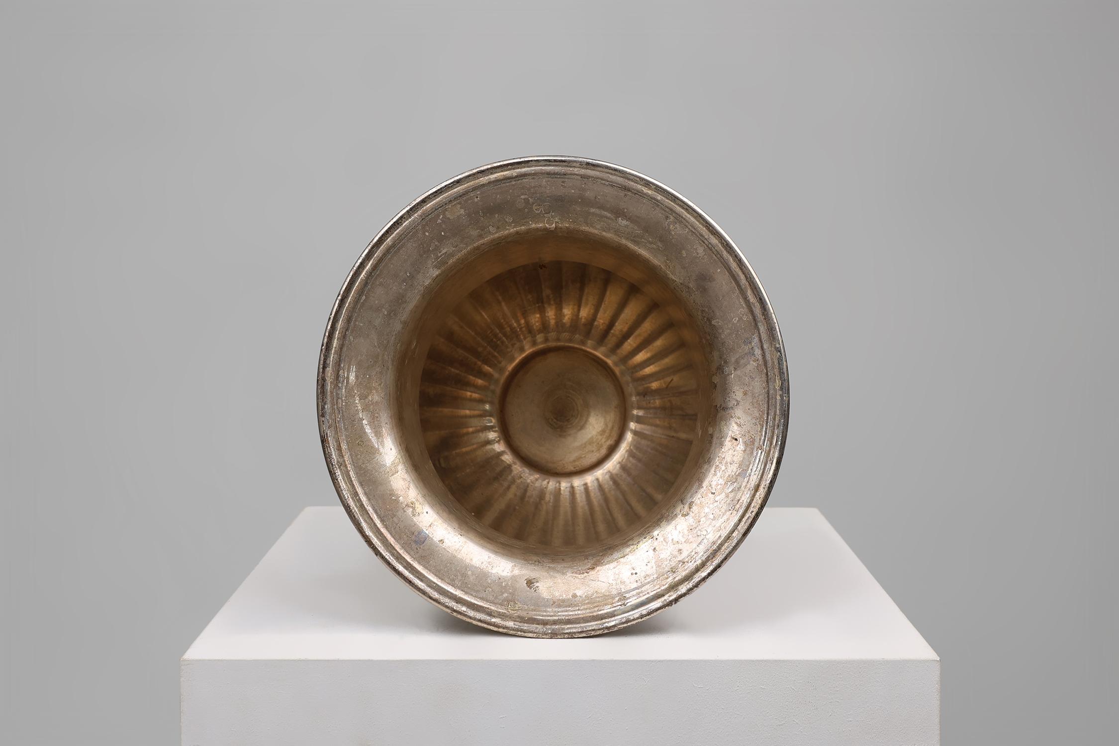 Antique silver plated champagne bucket in medicis shape, France ca. 1900 3