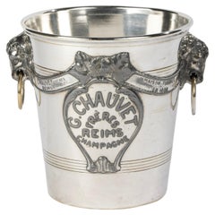Antiker versilberter Champagnerkühler – Agit Paris für Maison G. Chauvet Reims, versilbert