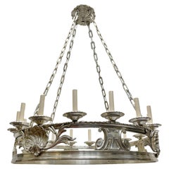 Antique Silver Plated Chandelier