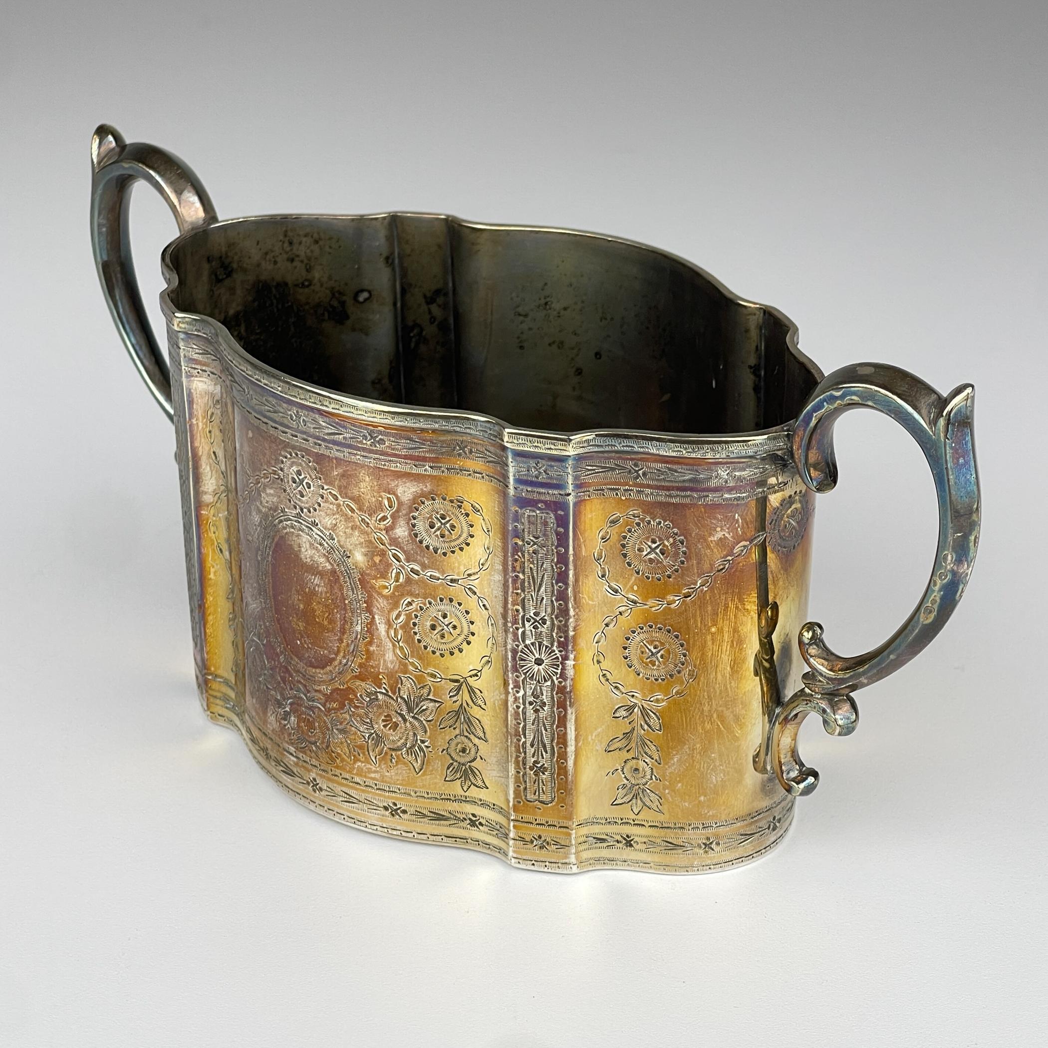 19th Century Antique silver plated coffee and tea set by Elkington & Co, England, 1880s For Sale