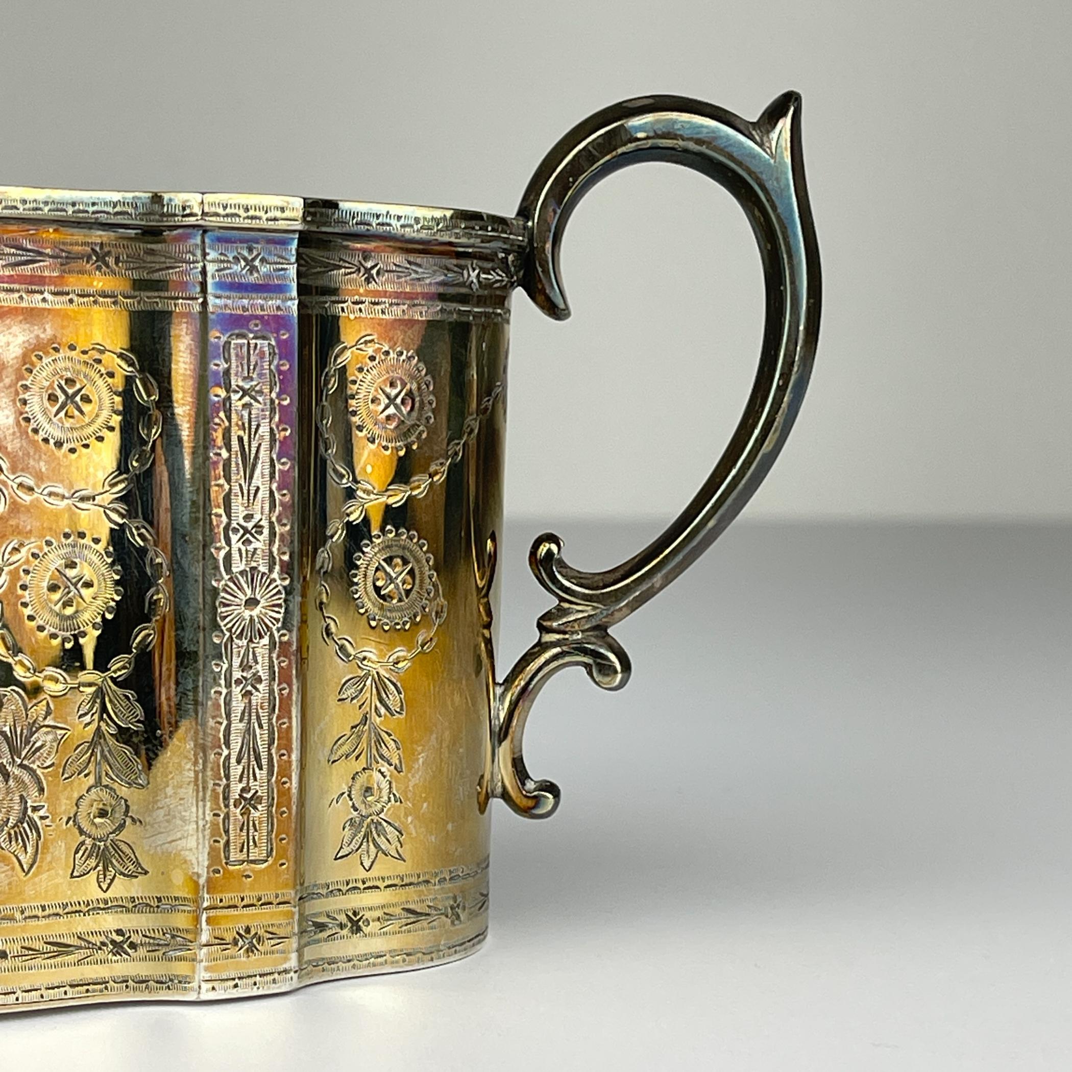 Antique silver plated coffee and tea set by Elkington & Co, England, 1880s For Sale 1