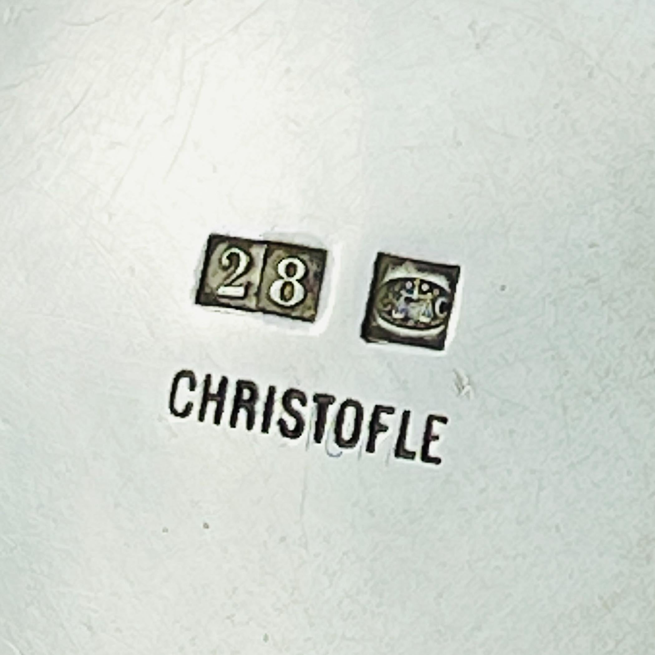 Antique silver plated coffee pot by Christofle, France, 19th century For Sale 5