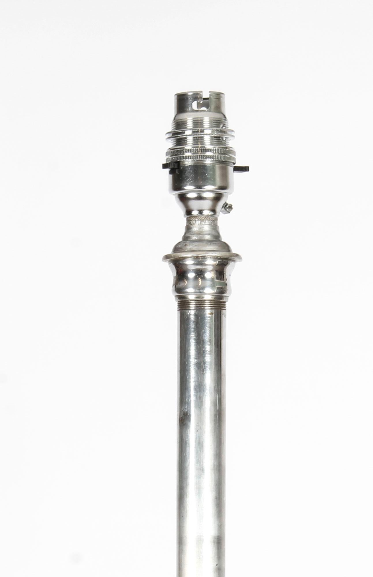 Antique Silver Plated Corinthian Column Telescopic Standard Lamp, 19th Century 4
