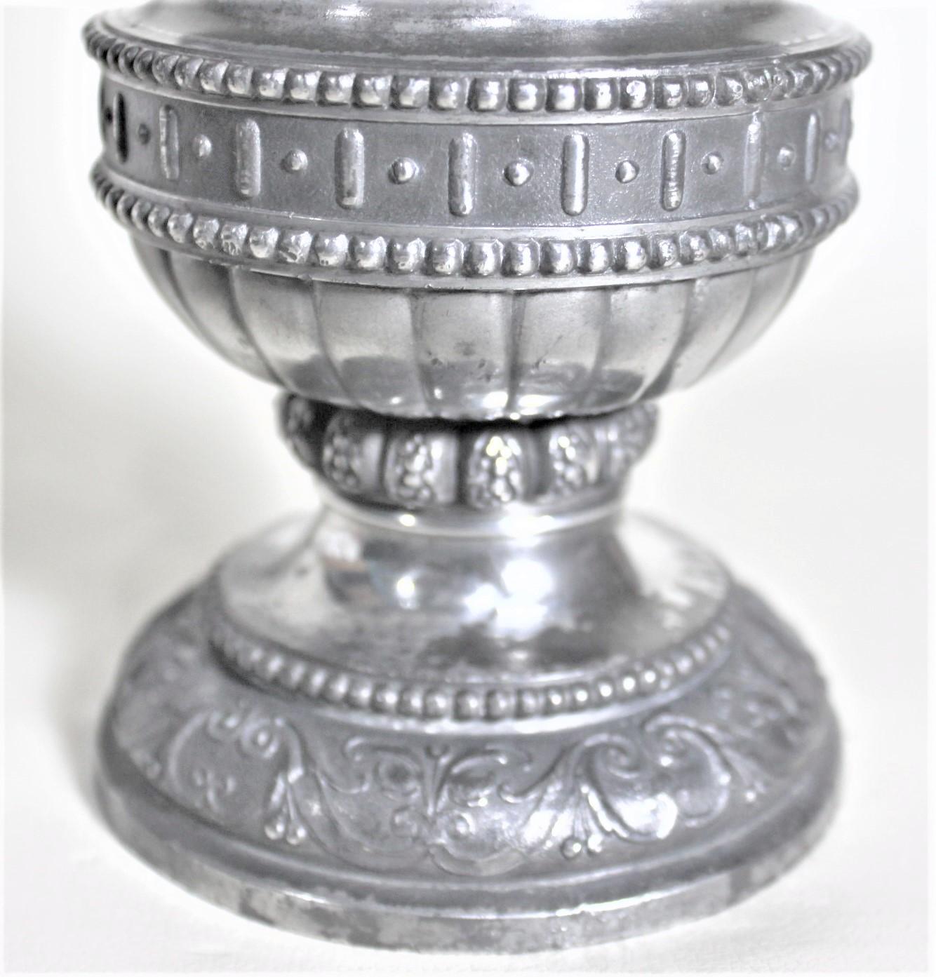 Antique Silver Plated Covered Urn or Chalice with Figural Top  For Sale 8