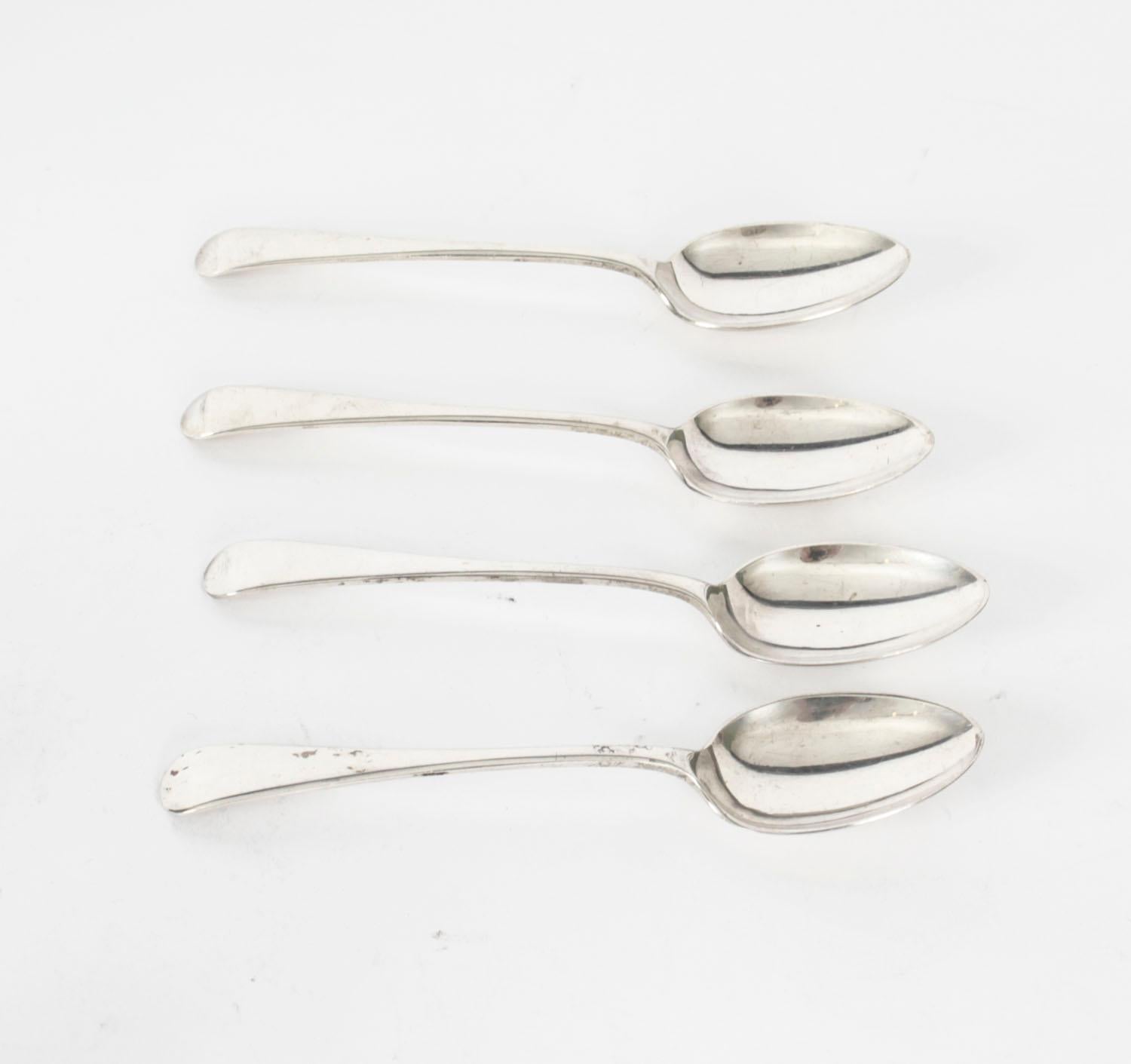 Early 20th Century Antique Silver Plated Egg Cruet with Spoons, 19th Century
