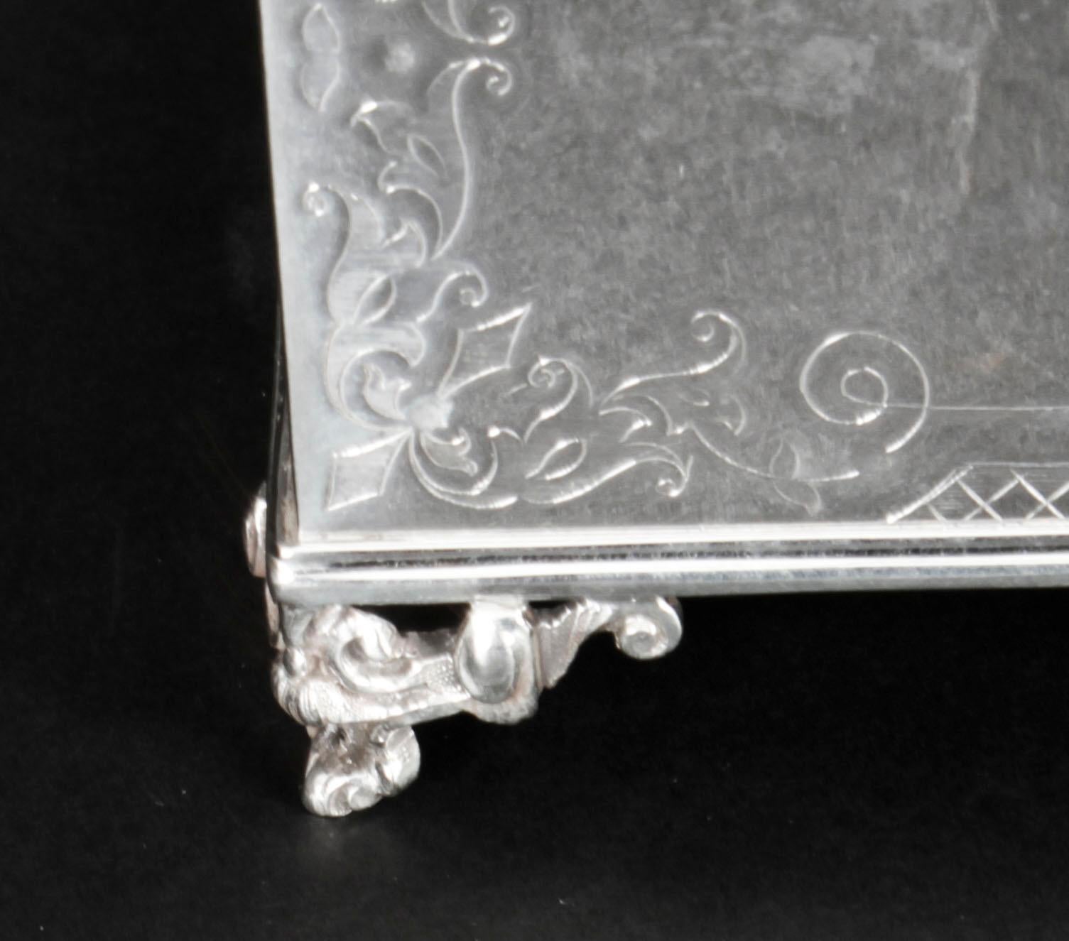 Antico porta tè Impero Revival placcato in argento del XIX secolo in vendita 10