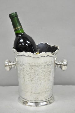 Antique Silver Plated English Regency Style Champagne Chiller Ice Bucket, India