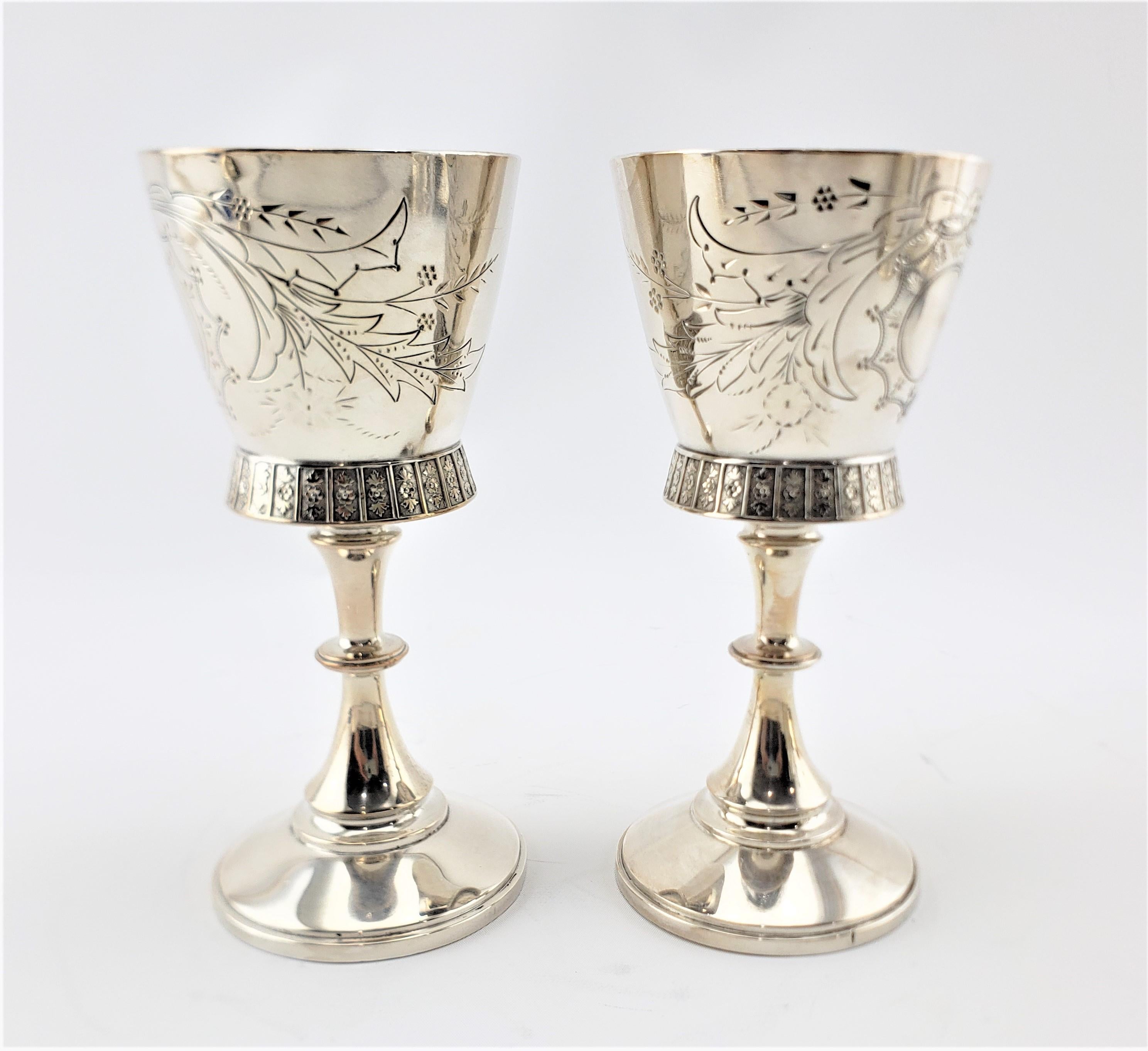 Antique Silver Plated & Engraved Tipping Ice Water Set or Lemonade Stand For Sale 4