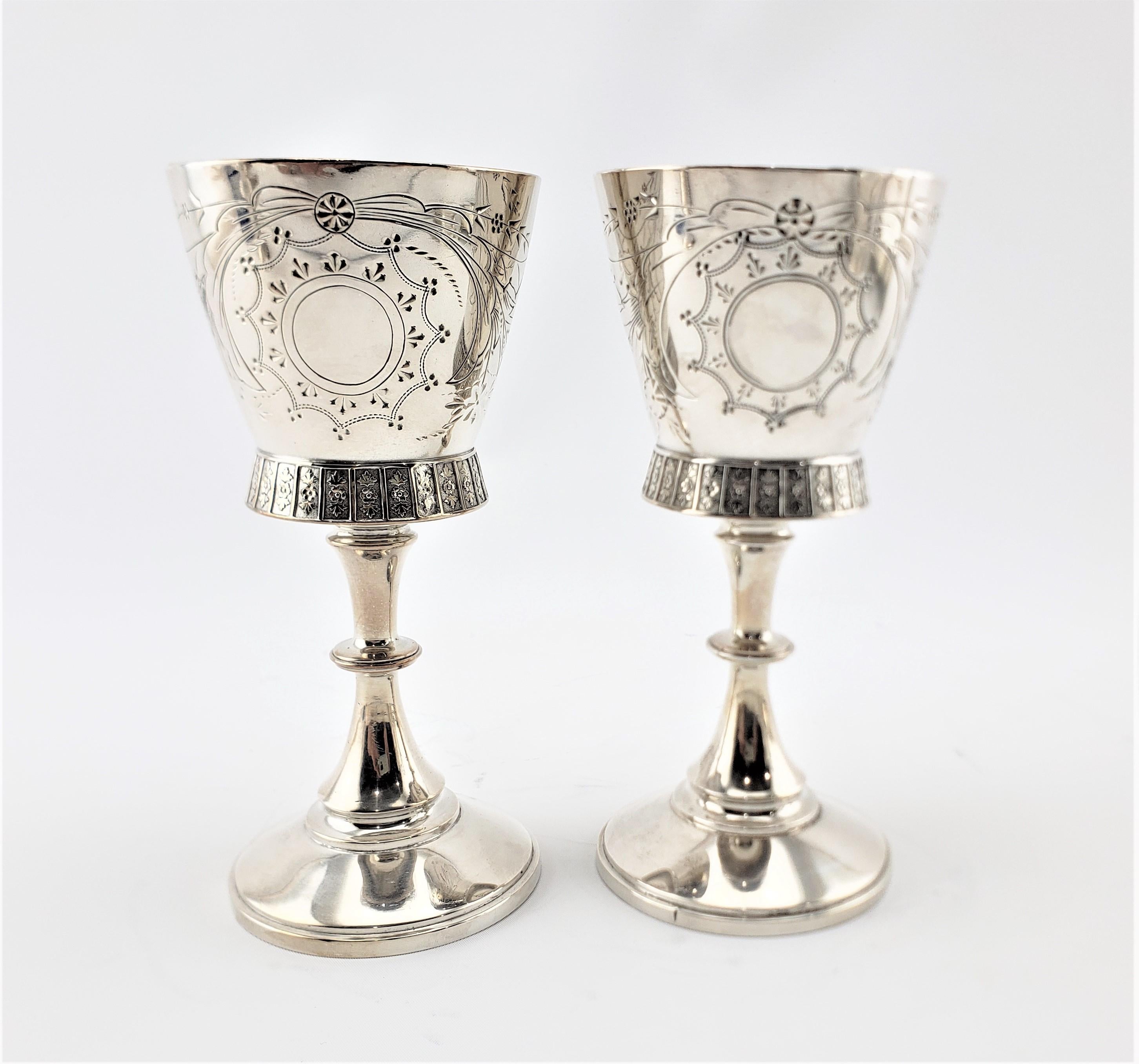 Antique Silver Plated & Engraved Tipping Ice Water Set or Lemonade Stand For Sale 5