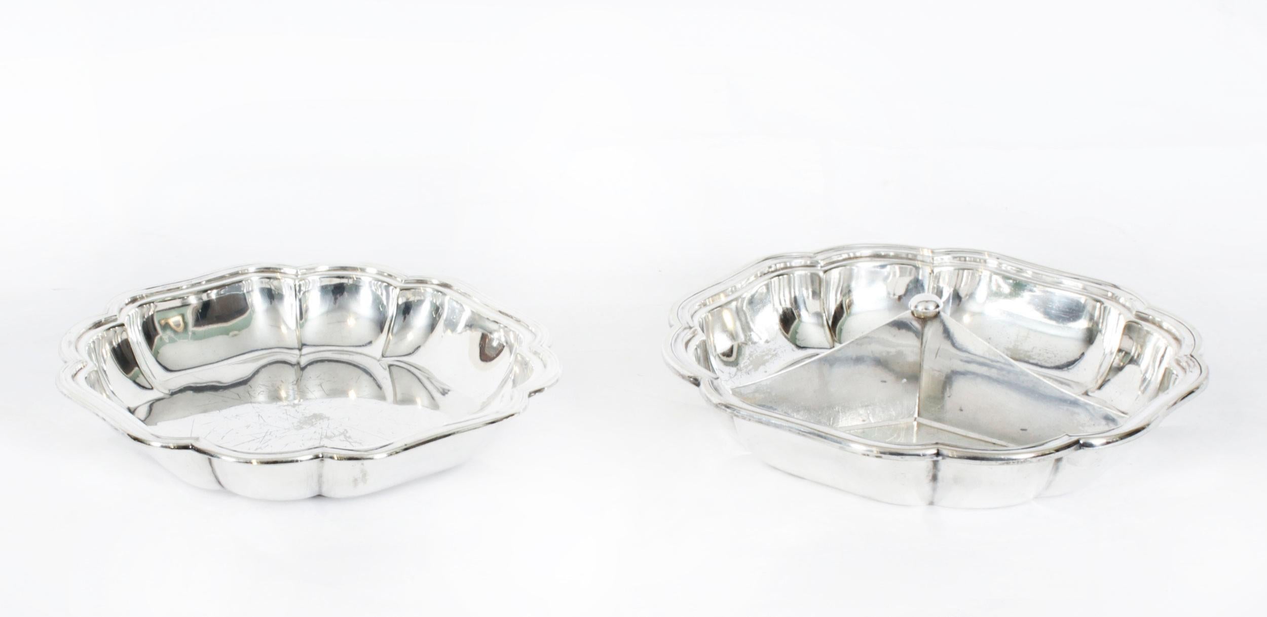 Antike versilberte Entree-Schale Asprey London 19. Jahrhundert (Versilberung) im Angebot