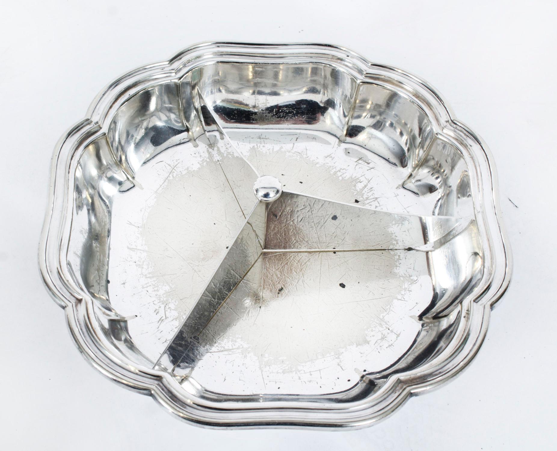 Antike versilberte Entree-Schale Asprey London 19. Jahrhundert im Angebot 2