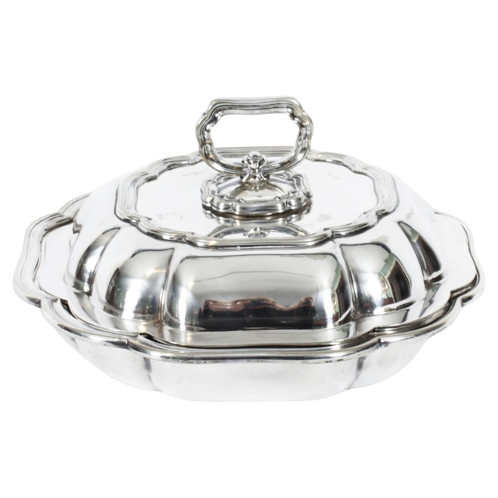 Antique Silver Plated Entree Dish Asprey London 19th Century