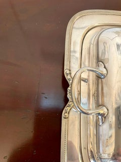 Antique Silver Plated Entrée Dish