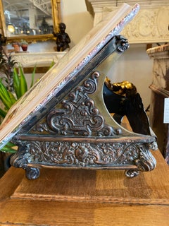 Antique Silver Plated French Book Stand