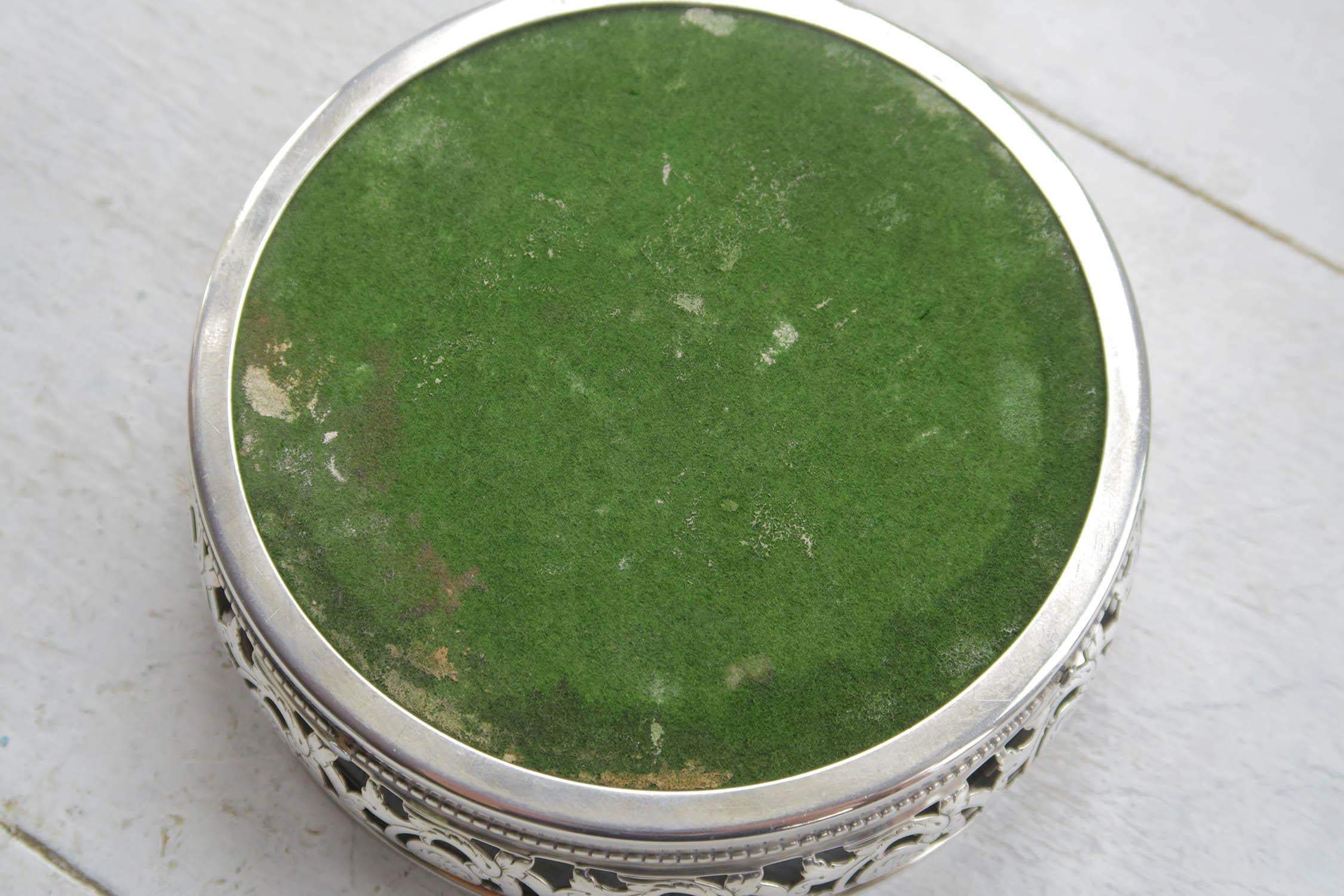 Antique Silver Plated Georgian Style Decanter Coaster. English C.1920 1