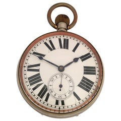 Antique Silver Plated Goliath Pocket Watch