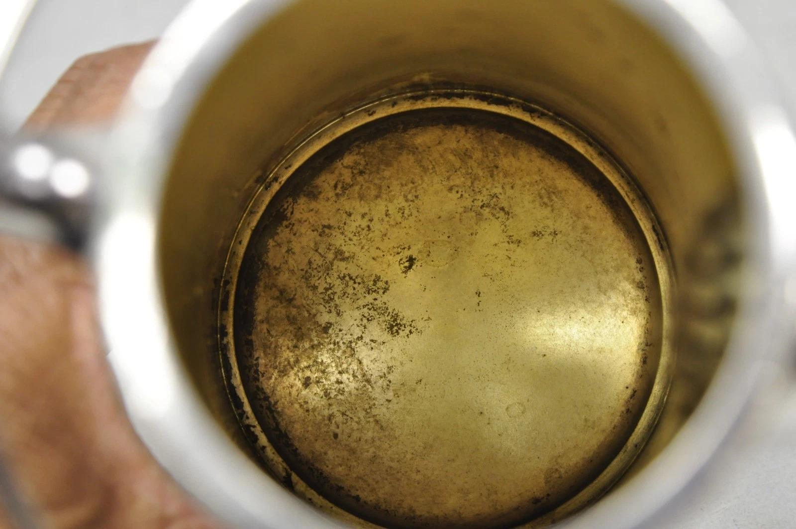 Antica brocca Shakers per Martini placcata in argento 