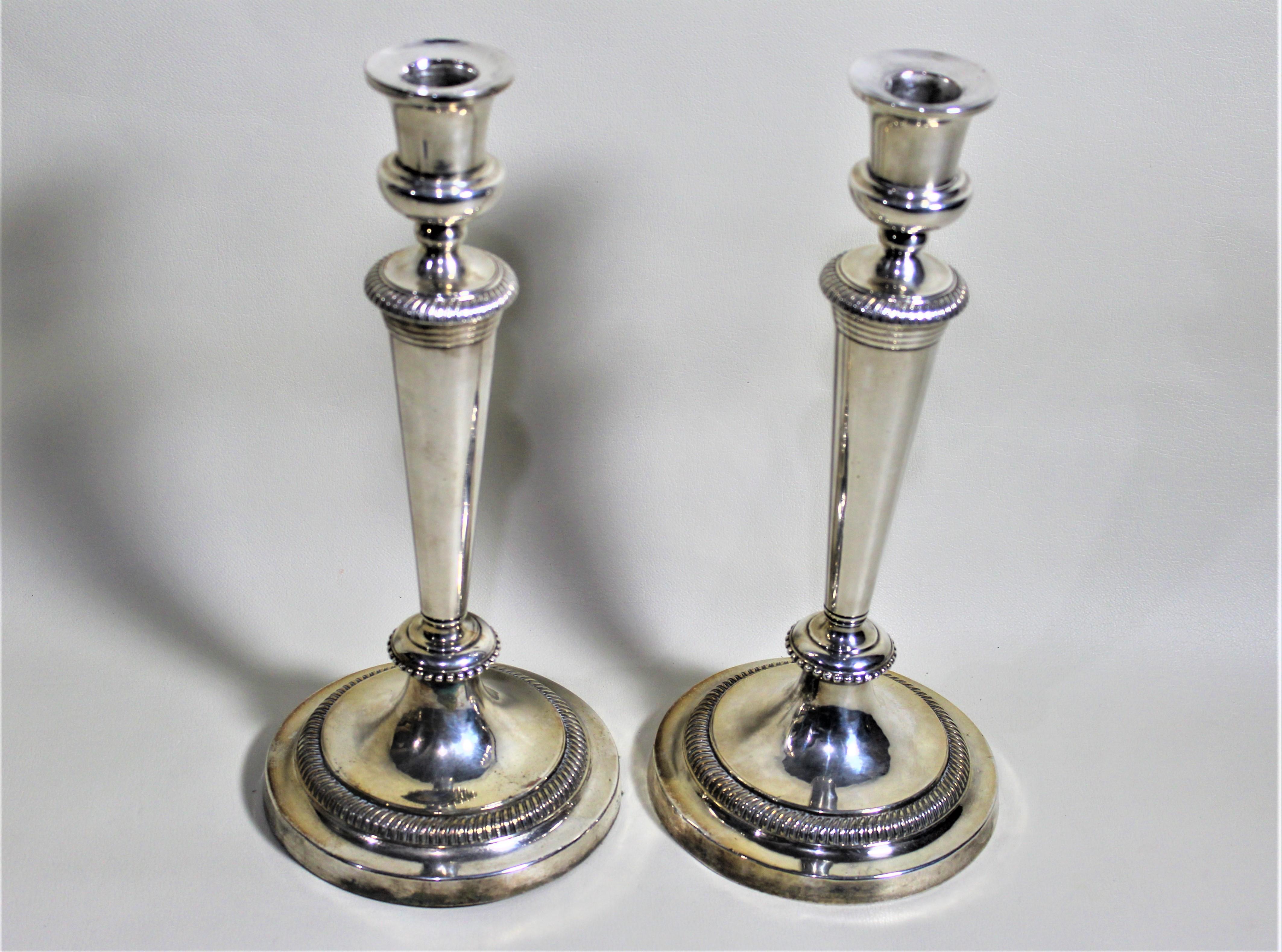 18th Century Mathew Bolton Antique Sheffield Silver Plated 3 Branch Convertible Candelabras For Sale