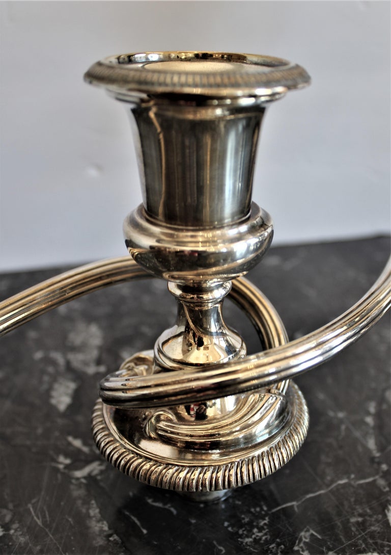 Mathew Bolton Antique Sheffield Silver Plated 3 Branch Convertible