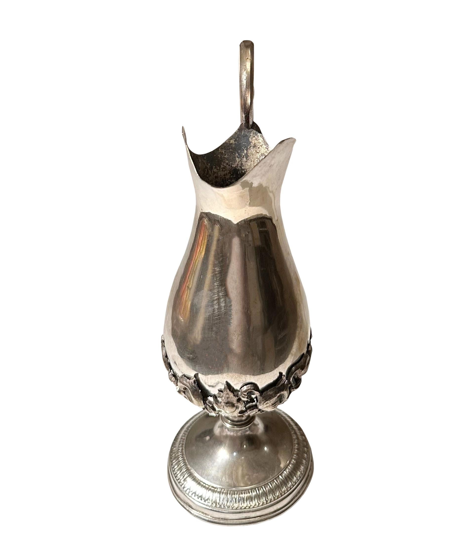 Antique Silver Plated Pitcher For Sale 1