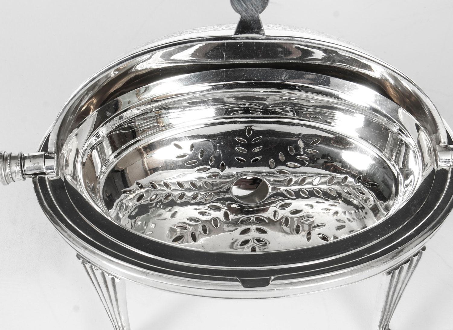 Victorian Antique Silver Plated Roll Over Butter Dish Mappin and Webb, 19th Century