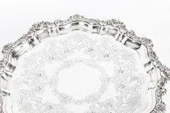 Antique Silver Plated Salver by Fenton Bros, 19th Century