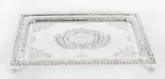 Antique Silver Plated Salver by Fenton Russel, 19th Century