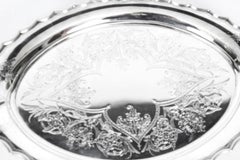 Antique Silver Plated Salver by William Mammatt & Son, 19th C