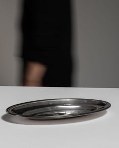 Antique Silver-Plated Serving Plate, Early 20th Century, France