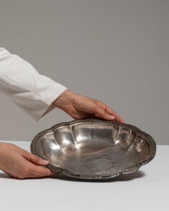 Antique Silver-Plated Serving Platter, Early 20th Century, France