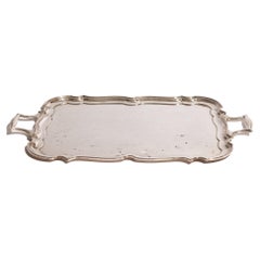 Antique Silver-Plated Serving Tray by Mappin & Webb