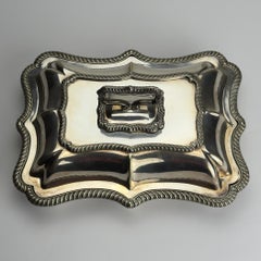 Antique Silver Plated Sheffield Serving Dish And Cover, England, early 20th