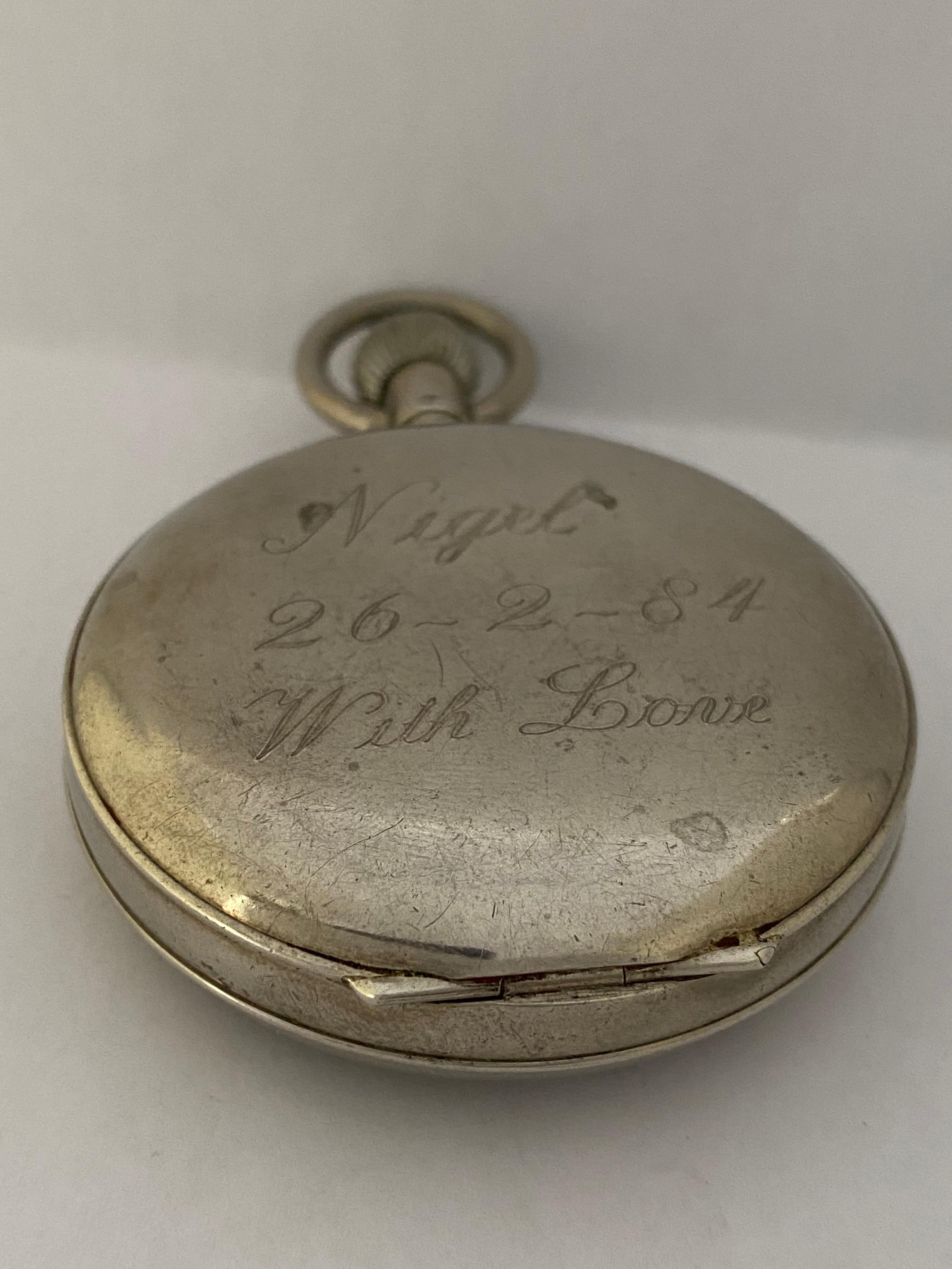 Antique Silver Plated Stop Watch For Sale 2