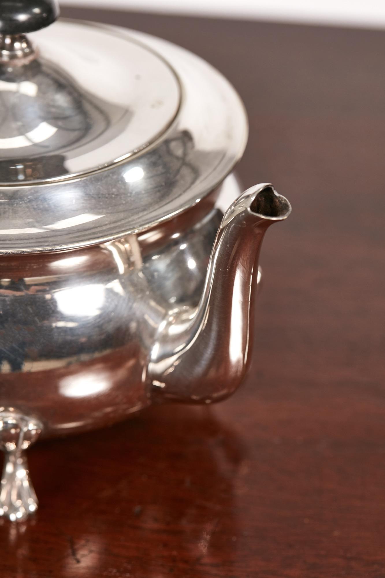 Antique Silver Plated Tea Set 3