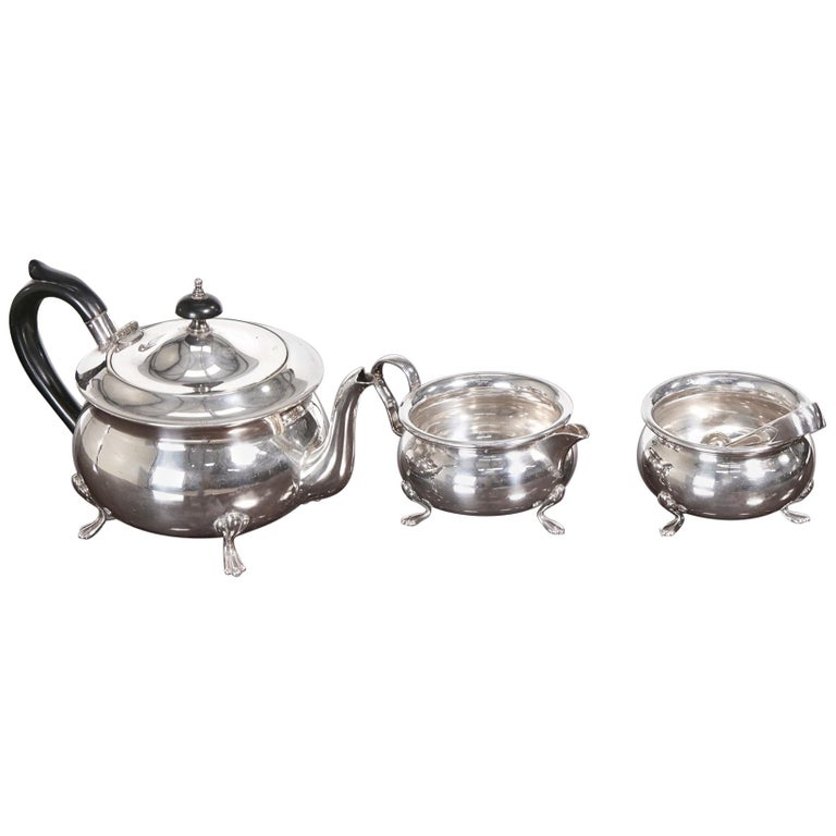 Antique Silver Plated Tea Set at 1stDibs